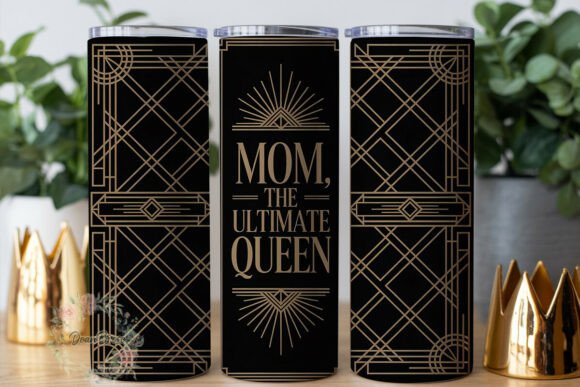 Art Deco Mom Queen Tumbler Wrap