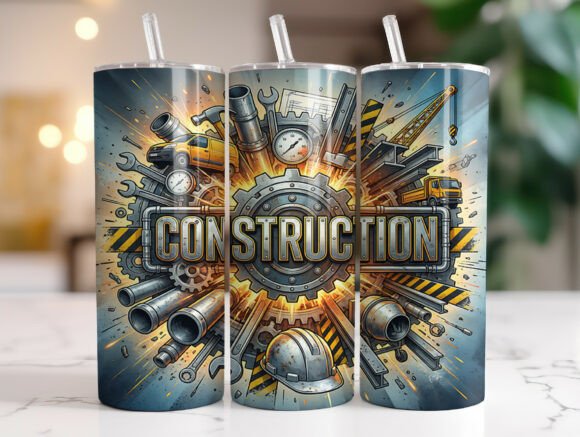 Builder Life 20 Oz Tumbler Sublimation