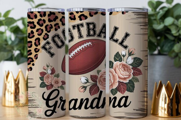 Football Grandma 20oz Tumbler Wrap