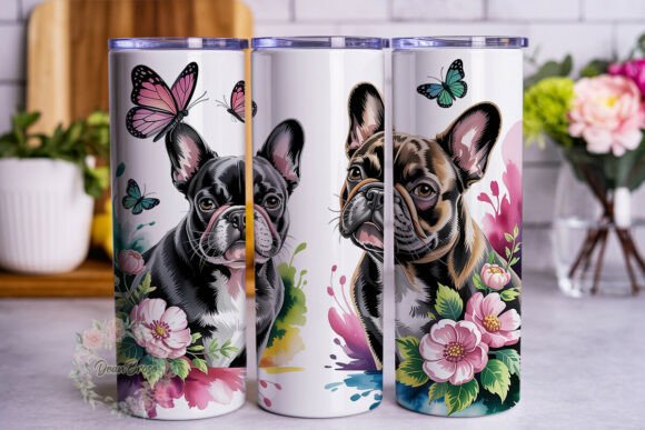 French Bulldog Butterfly 20oz Wrap