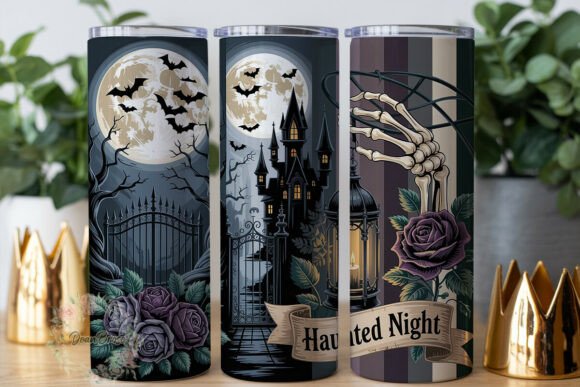 Gothic Haunted Night 20oz Tumbler Wrap