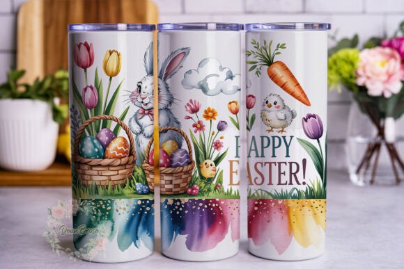 Happy Easter Bunny Chick 20oz Tumbler Wr