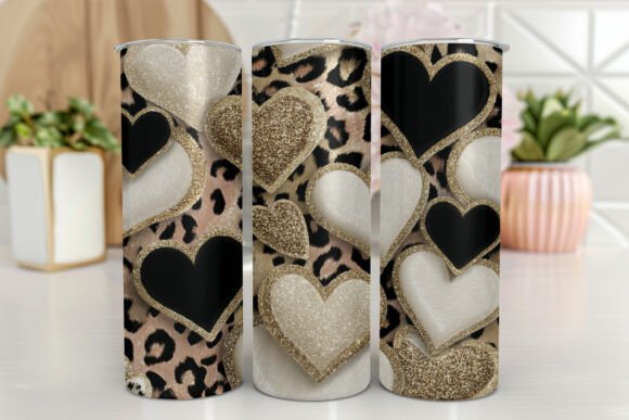 Leopard Heart 20oz Tumbler Sublimation