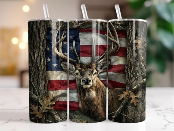 Patriotic Buck Hunting 20oz Tumbler Wrap Review