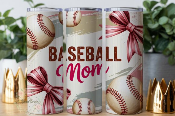 Pink Baseball Mom 20oz Tumbler Wrap