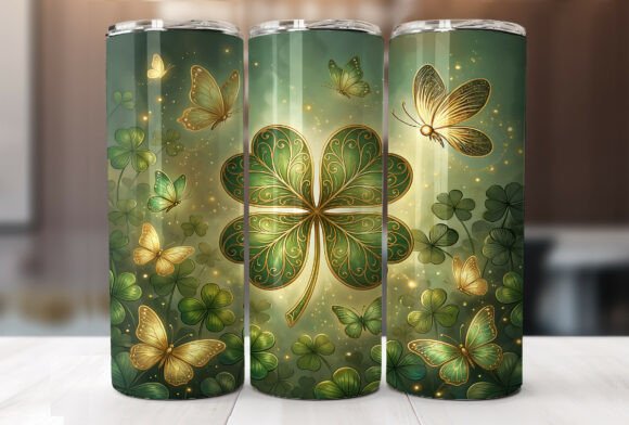 Review: Shamrock Butterfly Irish Tumbler Wrap Design
