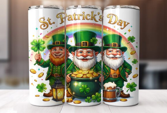 Review: St Patricks Gnome Shamrock Tumbler Wrap for Embroidery