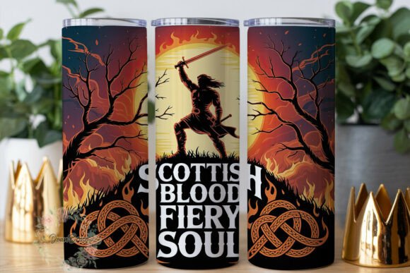 Scottish Warrior 20oz Tumbler Wrap