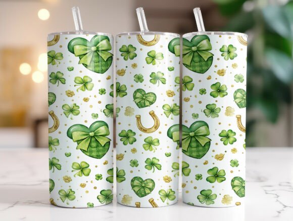 St Patrick’s Day Lucky Clover Tumbler